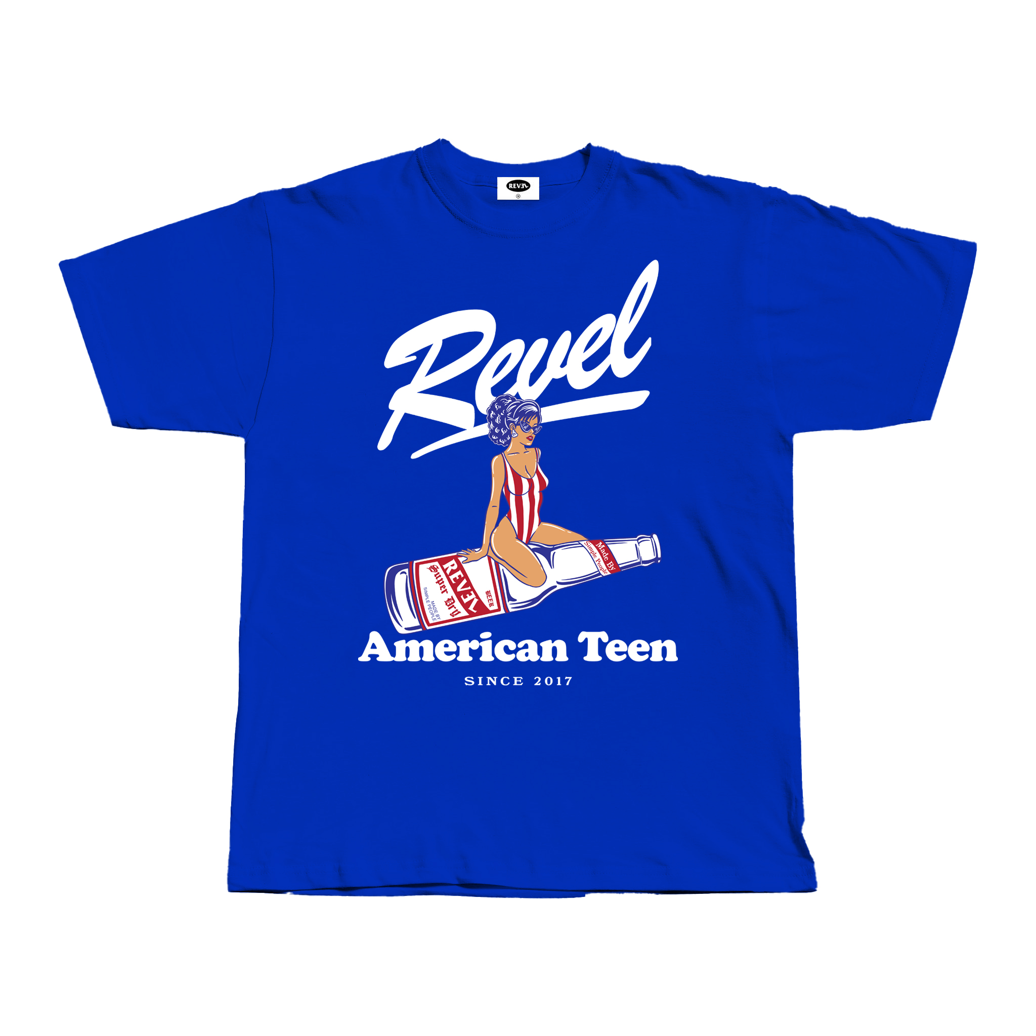 REVEL AMERICAN TEEN OVERSIZED ROYAL BLUE
